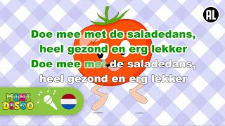 DE SALADEDANS  Kinderliedjes  Karaoke  Minidisco [upl. by Kajdan374]