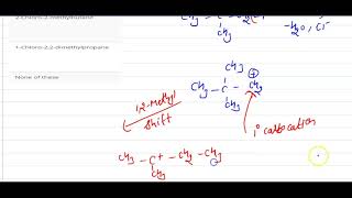 Neopentyl alcohol on treatment with HCl and anhydrous ZnCl2 gives  12  ORGANIC COMPOUNDS W [upl. by Yendic]