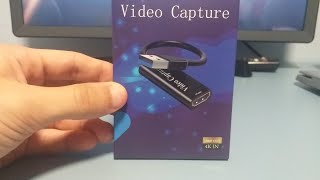 Papeaso 4k HDMI a USB capturadora  Unboxing [upl. by Dusen]