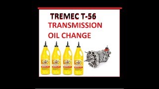 Tremec T56 Transmission oil change 0304 Cobra T56 6 Speed Camaro Firebird [upl. by Katharyn184]