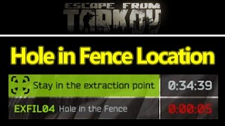 Escape From Tarkov Interchange hole in fence location guide [upl. by Eenaj487]