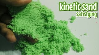 SATISFYING KINETIC SAND  GREEN [upl. by Johny]