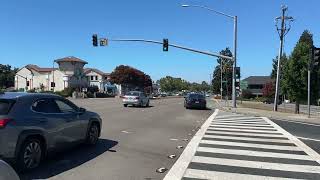 LED amp incandescent McCain traffic lights 85NB Offramp amp S De Anza Blvd [upl. by Salsbury36]