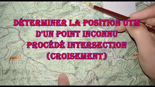 Localiser un point UTM inconnu sur carte TOPO [upl. by Dnomrej111]