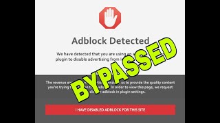 Disable Adblock  Adblock Detected  Block Redirect Ads Chrome  Adblock Undetectable  Chrome Addon [upl. by Litnahs]