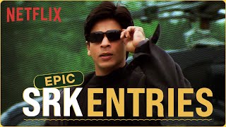 Shah Rukh Khans ICONIC ENTRY SCENES for 4 Mins Straight [upl. by Blunk]