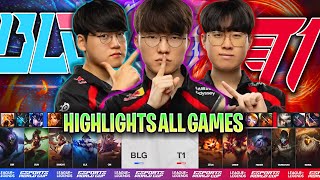 T1 vs BLG ALL GAMES HIGHLIGHTS EWC 2024 Day 1  SKT T1 vs BILIBILI EWC 2024 Quarterfinals [upl. by Enihpesoj]