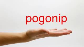 How to Pronounce pogonip  American English [upl. by Ayitahs]