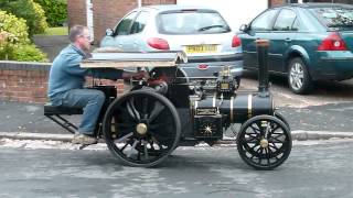 Steam Traction World 4quot Scale Burrell Road Locomotive  Finally able to drive Blackbeard [upl. by Lilyan]