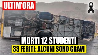 Lautobus delluniversità si ribalta in autostrada strage di studenti [upl. by Eiramlehcar]