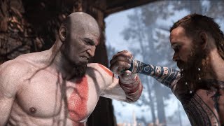 Original Goatee Kratos VS Baldur Boss Fight God of War PC Mod  Classic Kratos is Back [upl. by Hodge]