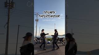 thruxtonrthruxtonthruxton1200rtriumph트라이엄프코리아caferacers스팟triumphgirls [upl. by Jillene]