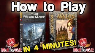 How to Play The Resistance  Avalon  Roll For Crit [upl. by Wendye]