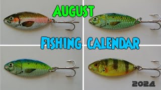 August fishing calendar [upl. by Gerta253]