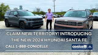 Unveiling the 2024 Hyundai Santa Fe  Walkaround at Conicelli Hyundai  Test Drive Now [upl. by Ysirhc]