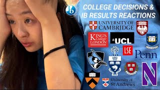 COLLEGE DECISIONS  IB RESULTS REACTION 2023 ivies t10s northwestern jhu uk cambridge hk intl [upl. by Idid499]