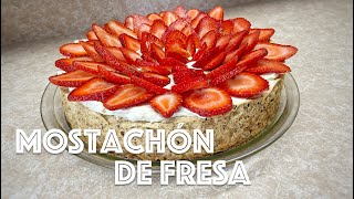 Mostachón de fresa  Merengue cake [upl. by Farwell]