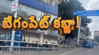 బేగంపేట్ ఫుట్ పాత్ కబ్జా చేసిన పెద్దలుగా చెలామణి అయ్యే [upl. by Arat]