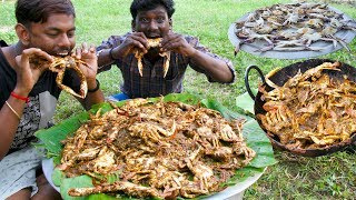 KING of CRAB Gravy Prepared By Grandpa  NANDU KULAMBU  Crab Village food recipe  Village Cooking [upl. by Meesak]