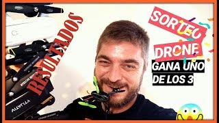 RESULTADOS SORTEO INTERNACIONAL DRONES SG700 TK116W Y HUBSAN X4 H107C [upl. by Oneg383]