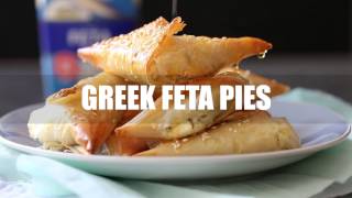 Greek feta pies with honey and oregano [upl. by Amoihc560]