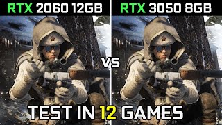 RTX 2060 12GB vs RTX 3050  Test in 12 New Games  in 2022 [upl. by Forrester]