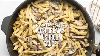 Gemelli Pasta with Creamy Mushroom Sauce [upl. by Bruner675]