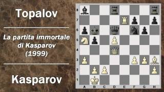 Partite Commentate di Scacchi 06 Kasparov vs Topalov  La Partita Immortale di Kasparov  1999 [upl. by Keener]