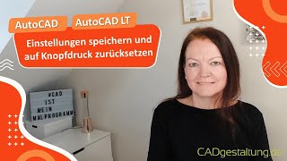 AutoCAD LT Tipp persönliche Einstellungen per Systemvariablenüberwachung auf Knopfdruck [upl. by Alvira942]