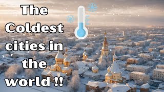 Chilling Chronicles Exploring the Top 10 Coldest Cities on Earth [upl. by Ennasil]