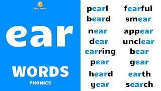 English Phonics ear words [upl. by Dix]