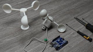 Windgeschwindigkeit messen mit dem Arduino amp Selbstbau Anemometer  Update [upl. by Joh]