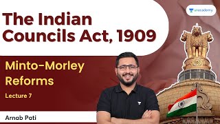 MintoMorley Reforms  The Indian Councils Act 1909  Lecture 7  Arnab Pati [upl. by Galateah]