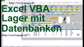 1 Lager Programm mit Datenbanken in Excel VBA selber erstellen [upl. by Aicekat19]