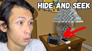 HIDE AND SEEK SA MALAKING KWARTO 😂  Minecraft PE [upl. by Oca581]