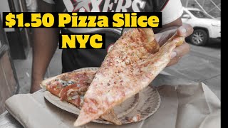 Legendary Cheap NYC Eats 150 Pizza Slice [upl. by Esenahs720]