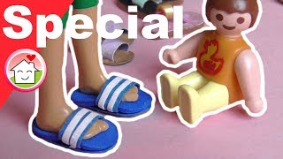 Pimp my PLAYMOBIL deutsch  Schuhe shoppen  Sandalen DIY  Kinderserie  Familie Hauser [upl. by Aribold503]