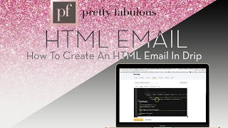 How To Create Pretty HTML Emails in Drip Using Mailchimp [upl. by Meit]