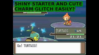 GUARANTEED SHINY STARTER AND CUTE CHARM GLITCH IN POKEMON PLATINUM EASY [upl. by Llenrac]