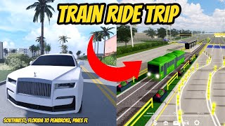 Southwest Florida Roblox l Train Ride Trip in Pembroke Pines Rp [upl. by Nivlag908]