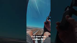 Full down autorotation in Robinson R44 helicopter autorotation fulldown reels [upl. by Loredo378]