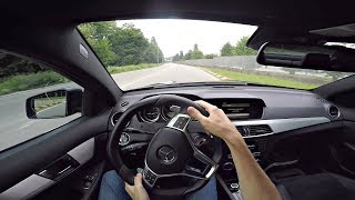 POV Drive in my 2012 MERCEDES C63 AMG  Always Sideways amp Lovely 62 NA V8 Sounds [upl. by Surbeck]