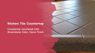 Kitchen Tile Countertop Resurfacing [upl. by Nwatna]