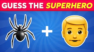 Guess the Superhero by Emoji 🕷🦸 Marvel amp DC Superheroes Emoji Quiz  Panda Quiz [upl. by Frear391]