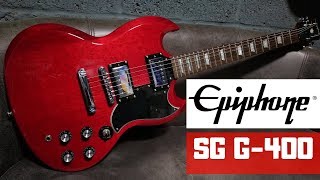 Epiphone SG G400 Cherry Red Review [upl. by Naneik533]