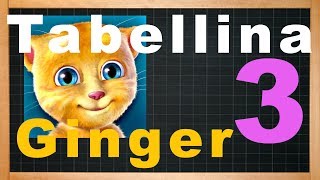 TABELLINA DEL 3  TALKING GINGER  LEZIONE DI MATEMATICA [upl. by Shandee]