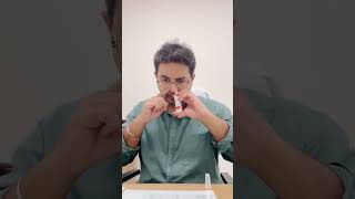 How to use nasal spraynasalspraynoseblockrhinitissinusitisviral videoviral shortspulmonology [upl. by Anny]