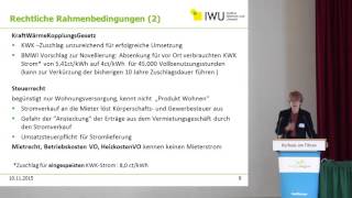 Mieterstrom  Ein aktueller Überblick über Modelle und Lösungen 3 Fachforum EnergieRegion [upl. by Phelips]