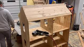 Custom Wooden Doll House Timelapse [upl. by Broeder789]