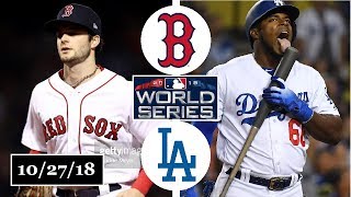 Boston Red Sox vs Los Angeles Dodgers Highlights  World Series Game 4  October 27 2018 [upl. by Dirgis]